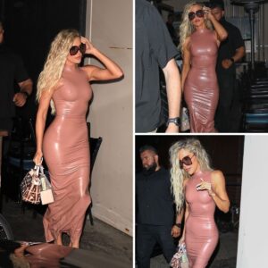 Khloe Kardashian steals the spotlight with her fierce style as she steps out for a glamorous dinner in trendy West Hollywood. Khloe Kardashian steals the spotlight with her fierce style as she steps out for a glamorous dinner in trendy West Hollywood.