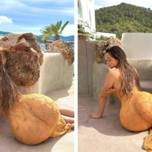 Demi Rose impressed her fans with her breathtaking golden mermaid-themed outfit